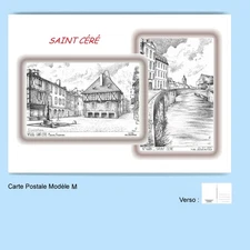 CP M 46034-084 POSTCARD 2 DRAWINGS 46 SAINT CERE