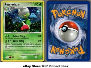 2007 Pokemon, Diamond & Pearl , #13/130 Roserade Lv. 33, Holo Rare