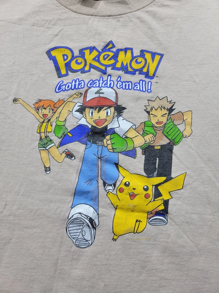 复古 Pokemon 1999 任天堂 T 恤尺寸 Youth XL — 第 2/4 张图片