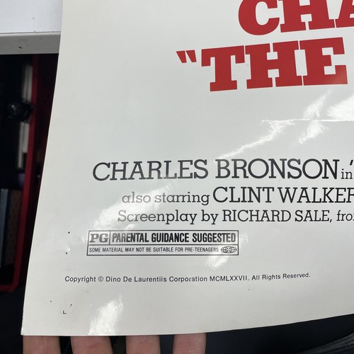 ORIGINAL VINTAGE Cinema Movie Poster One Sheet Charles Bronson White Buffalo - Bild 2 von 6