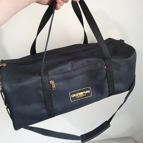 Vintage Olympus Carmera Tasche Reisetasche Stativ Gepäck Canvas 8x8x20" - Bild 5 von 8
