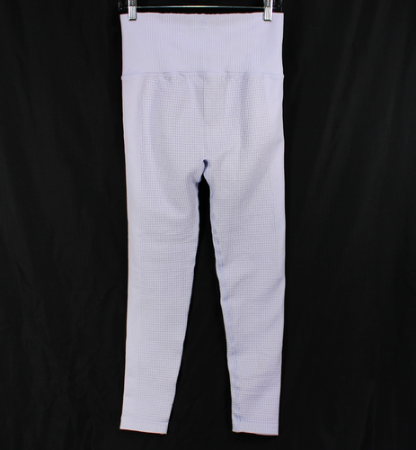 Pantalones deportivos Jogger para mujer L grandes lavanda púrpura tejido gofre cintura ancha - Imagen 3 de 5