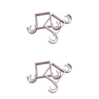 Set of 2 Gardinenstangenhalterungen Vorhangstangenhalterung Vorhanghalterung