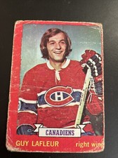 Vintage 1973-74 O-Pee-Chee #72 GUY LAFLEUR Montreal Canadiens 3rd Year Legend 🔥