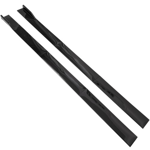 Jupes latérales universelles 86,6" fixation jupes latérales extension noir brillant. - Photo 7/12