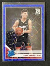 Tyler Herro 2019-20 Panini Donruss Optic Rated Rookie Blue Velocity Prizm Heat