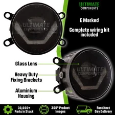 Ford Fusion Hatchback 2002-2012 Front Upgrade White LED DRL & Fog Lights Lamps