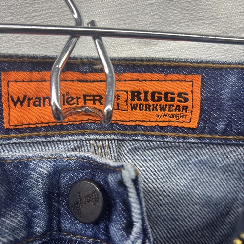 Wrangler FR Jeans Size 38x30 Blue Denim Riggs Workwear FR3W050HRC2 - Picture 6 of 7