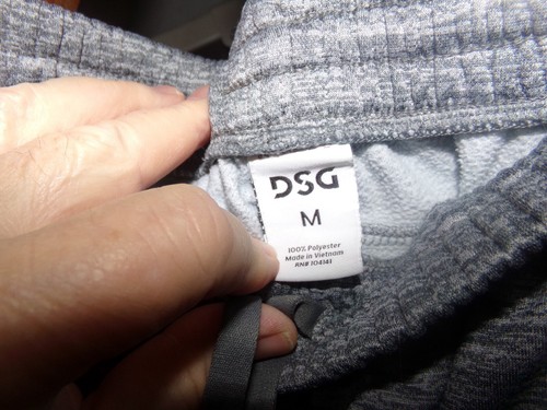 1 MENS GREY DSG MEDIUM GREY STRIP DOWN LEGS WARM UP PANTS - Picture 2 of 3