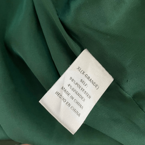 Fashion Nova Sugar Free Dress Hunter Green Satin Mini Dress XL - 第 8/8 張圖片