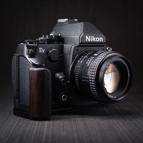 New Wood L Hand Grip Holder for Nikon Df Camera w/Aluminum Alloy Arca Baseplate - Picture 5 of 26