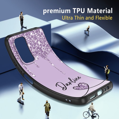 Custodia telefono in silicone cover nome personalizzata per TCL 40 XE 10 Pro 20 SE T-Mobile - Foto 14 di 80