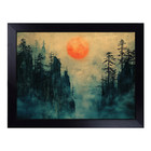 Japanese Mountains Design Lap Tray Cushioned Padded TV Dinner Food Laptop Desk