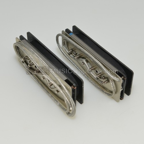A Set Vintage P90 Alnico 2 Magnet Nickel-Silver Baseplate Electric Guitar Pickup - Picture 4 of 6