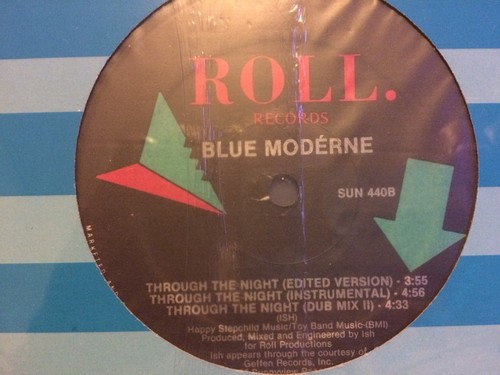 Blue Moderne 12" Through The Night " Factory Sealed " - Bild 3 von 3