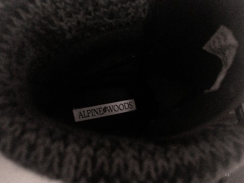 Alpine Woods Damen grau & schwarz Regen Schnee Ente Stiefel hoch Schnürung Größe 6M - Bild 6 von 7