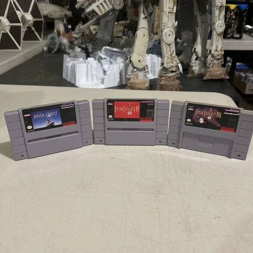 Super Nintendo Final Fantasy Mystic Quest FFII & Final Fantasy III RPG Lot Snes