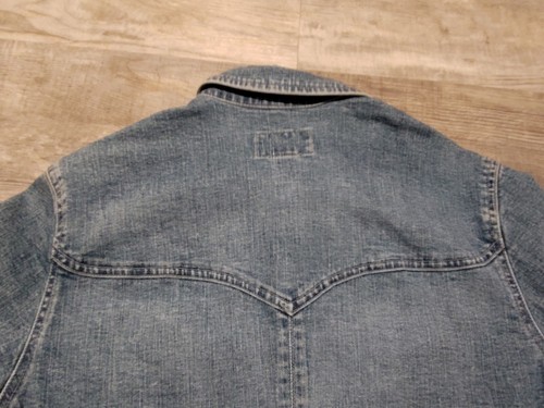 Vtg Polo Ralph Lauren Denim Jean Jacket Lace Up Sides Button Closure Size L VHTF - Picture 16 of 19