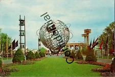 Giant Oversized Postcard Unisphere NY State Pavilion 1964 NY World's Fair NYC