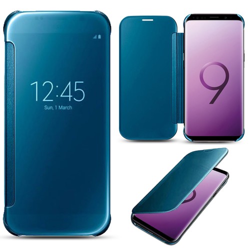 Phone Case For Samsung Galaxy S8 S9 Plus S7 S6 Edge S5 A5 J3 Mirror Flip Cover - Picture 8 of 8