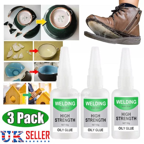 3 x Welding High-Strength Oily Glue, Jue Fish Glue Universal Super Glue Gel 50g - Picture 2 of 18