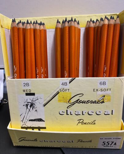 Generals anthrazit Einzelhandel Bleistift, Display Box mit 52 Bleistiften, #557A