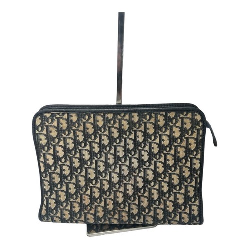 Christian Dior Navy Trotter Jacquard Clutch Bag - Bild 2 von 13