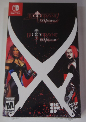 Bloodrayne 1 &2 Revamped and Bloodrayne Betrayal Fresh Bites Nintendo Switch LRG - Foto 10 di 19