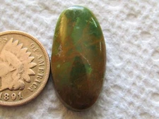 Green Alunite Cab 13 carat rare free form hand cut green apple cabochon 