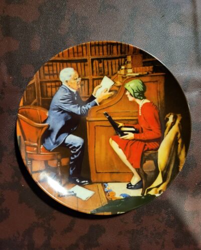 Lot Of 7 Beautiful Norman Rockwell, Franklin Mint And A.J. Heritage Plates!!! - Picture 15 of 16