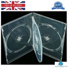 1 x 4 Way Clear DVD 14mm Spine Holds 4 Discs Empty New Regular Replacement Case