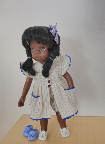 Götz Puppe Sylvia Natterer Deborah dunkel 38 cm 1998 Künstlerpuppe Sammler Doll - Bild 15 von 24