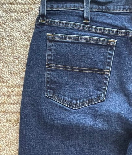 Members Mark Jeans Men's 36x30 Straight Fit Dark Blue Denim - Picture 11 of 22