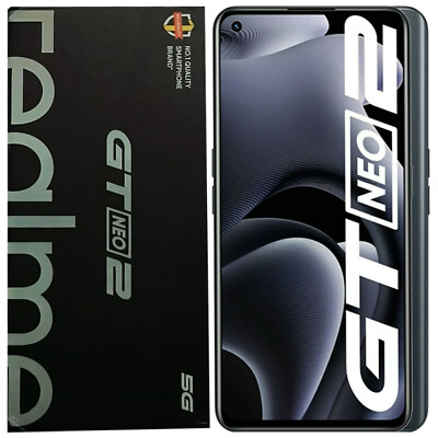 BNIB Realme GT Neo2 Dual SIM 128GB + 8GB Neo Black Factory Unlocked 5G GSM