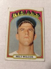 1972 Topps Baseball Card #399 Milt Wilcox Cleveland Indians Ex Free Shipping!