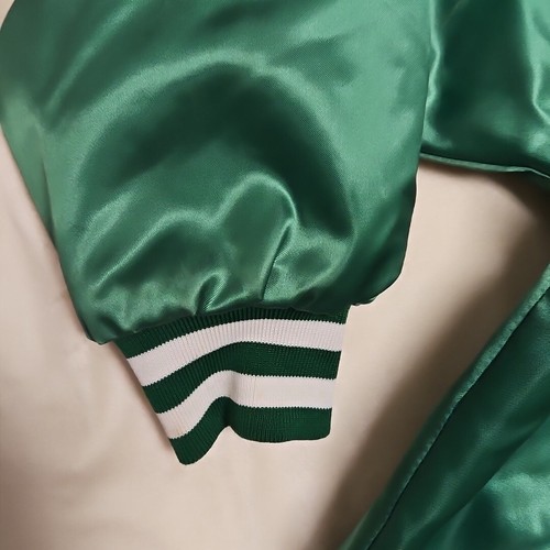 Chaqueta Bomber Boston Celtics Vintage Años 80 Satén Hecha en EE. UU. Talla L Por Swingster - Imagen 11 de 13