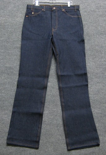 NUEVO VAQUERO VAQUERO VINTAGE LEVI'S 517 NARANJA LENGÜETA CORTE BOTA EE. UU. 36x34 - Imagen 5 de 10