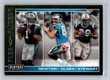 2017 Panini Playoff Flea Flicker Cam Newton Greg Olsen Jonathan Stewart #19  002