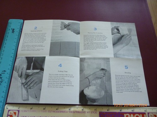 H & R JOHNSON STOKE-ON-TRENT CRISTAL HARMONY CERAMIC GLAZED TILES DIY LEAFLET - Picture 3 of 5