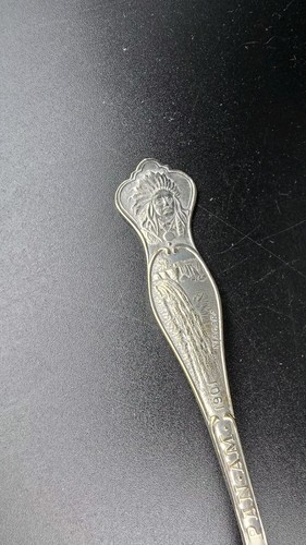 Vintage Pan-Am Indian Head Silverplate 1901 Buffalo NY Collector's Spoon - Picture 5 of 5