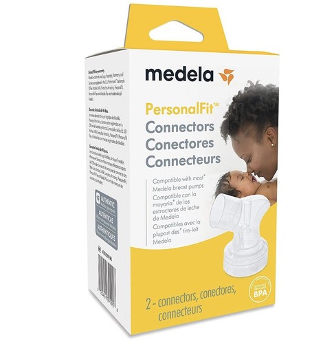 Medela Personal Fit Connectors 2 Count New Lot of 3 Total 6 Connectors - Picture 2 of 8