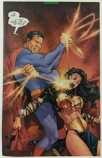 Wonder Woman Death Superman Comic Panel Poster Art Splash Page Carlos Pacheco