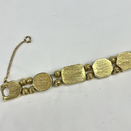 Pulsera Goldette NY Slide Charm Renacimiento Victoriano Imitación Piedras Preciosas Camafeo Serpiente De Colección - Imagen 12 de 17