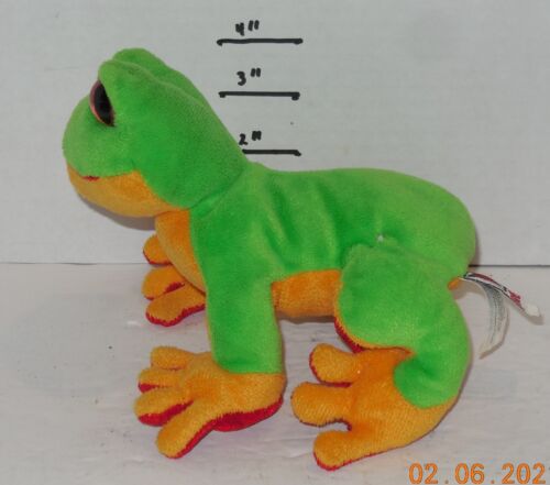 Ganz Webkinz Green Tree Frog 9" plush Stuffed Animal toy - Picture 2 of 4