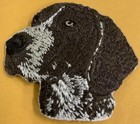 German Shorthaired Pointer Dog Patch Embroidered Cut out Iron on (2 1/8" in)