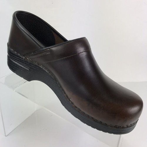 Dansko Mujer Talla 41 Clásico Zueco Cuero Marrón Ocupación Enfermera Zapato Confort Usado en Excelente Condición - Imagen 3 de 12