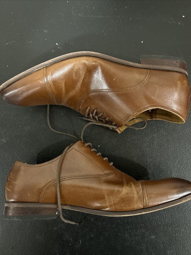 Florsheim Men's 10.5 Francisco Cognac Cap Toe Oxford 11528-221 Memory Foam NICE - Bild 4 von 6