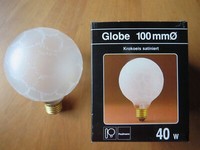 Paulmann Globe G100 Krokoeis Satiniert 141.49 Satin E27 40W GlüHbirne Dimmbar