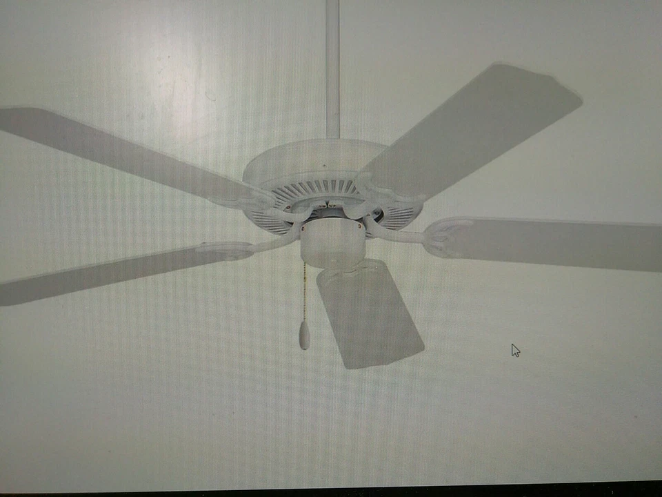 Emerson BUILDER/52"/ CEILING/Fan/CF700WW/Wh/BLEACH OAK BLADE 5REV(B4A) - Image 4 of 4