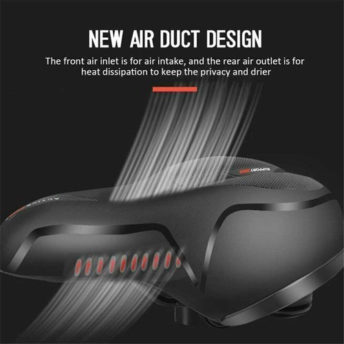 Bicycle Saddle bike Comfort Wide Soft Gel Bike Seat Sporty Air Cushion men women - Picture 3 of 10